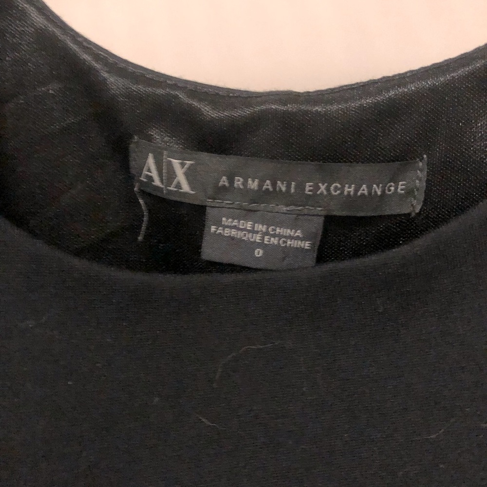 Armani exchange black dress